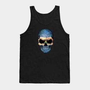 El Salvador Flag Skull Tank Top